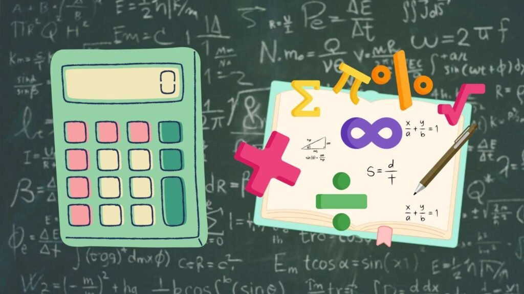 Math calculator illustration